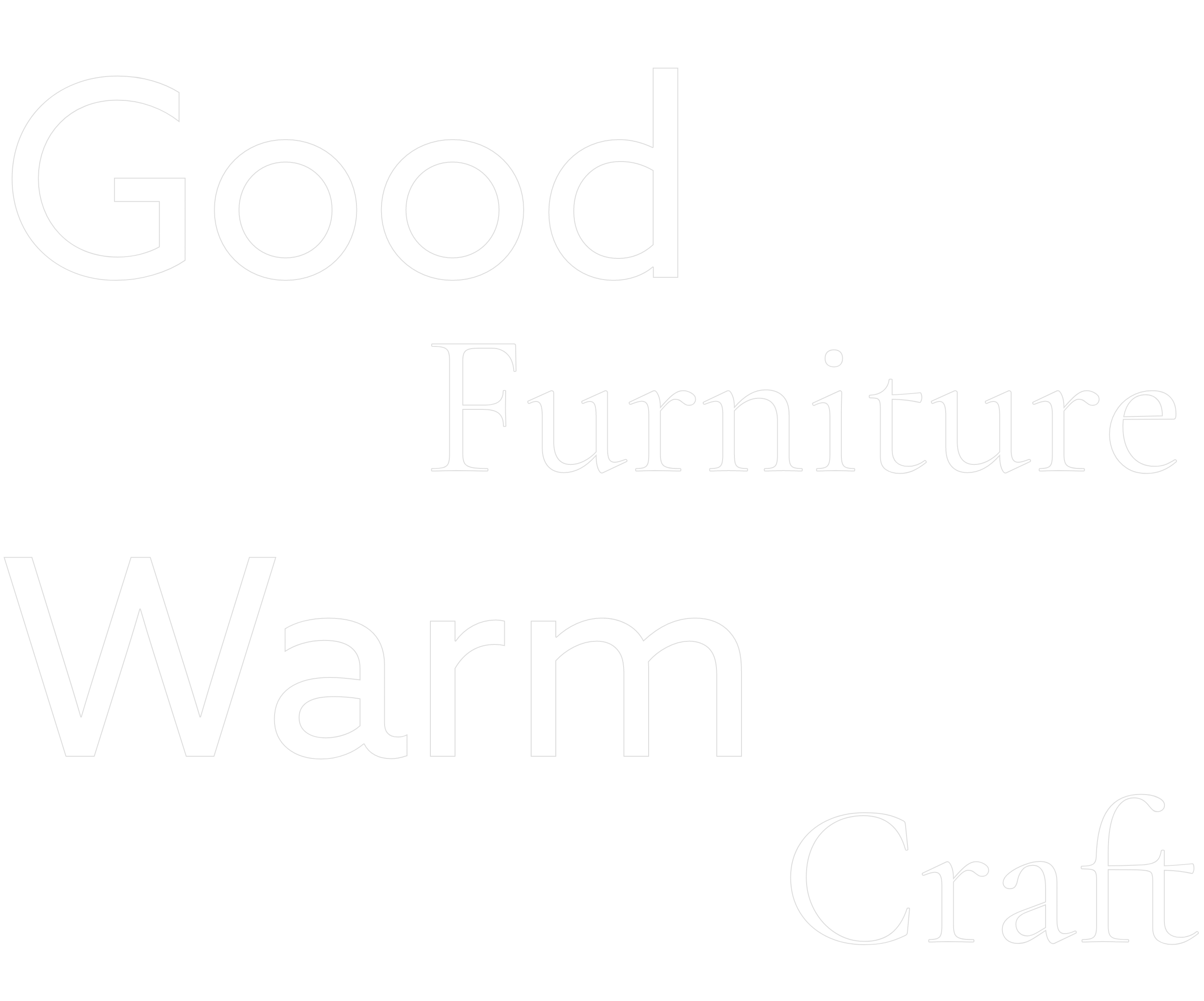 Good Furniture Warm Craft